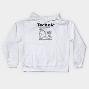 technic deejay Kids Hoodie